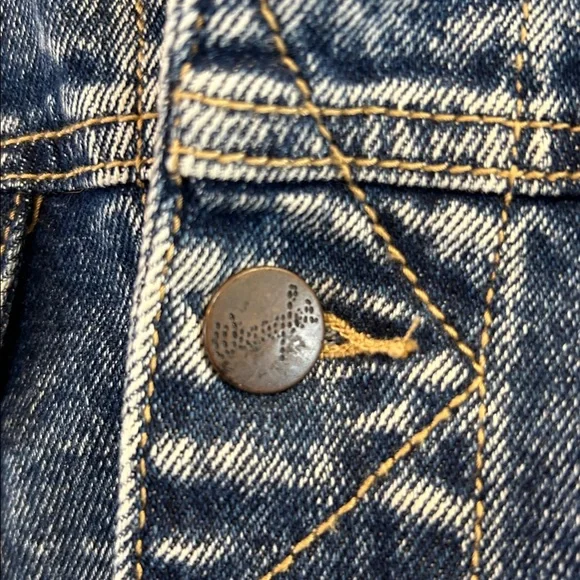 WRANGLER Blue Denim Acid Wash Jacket - Picture 6 of 8